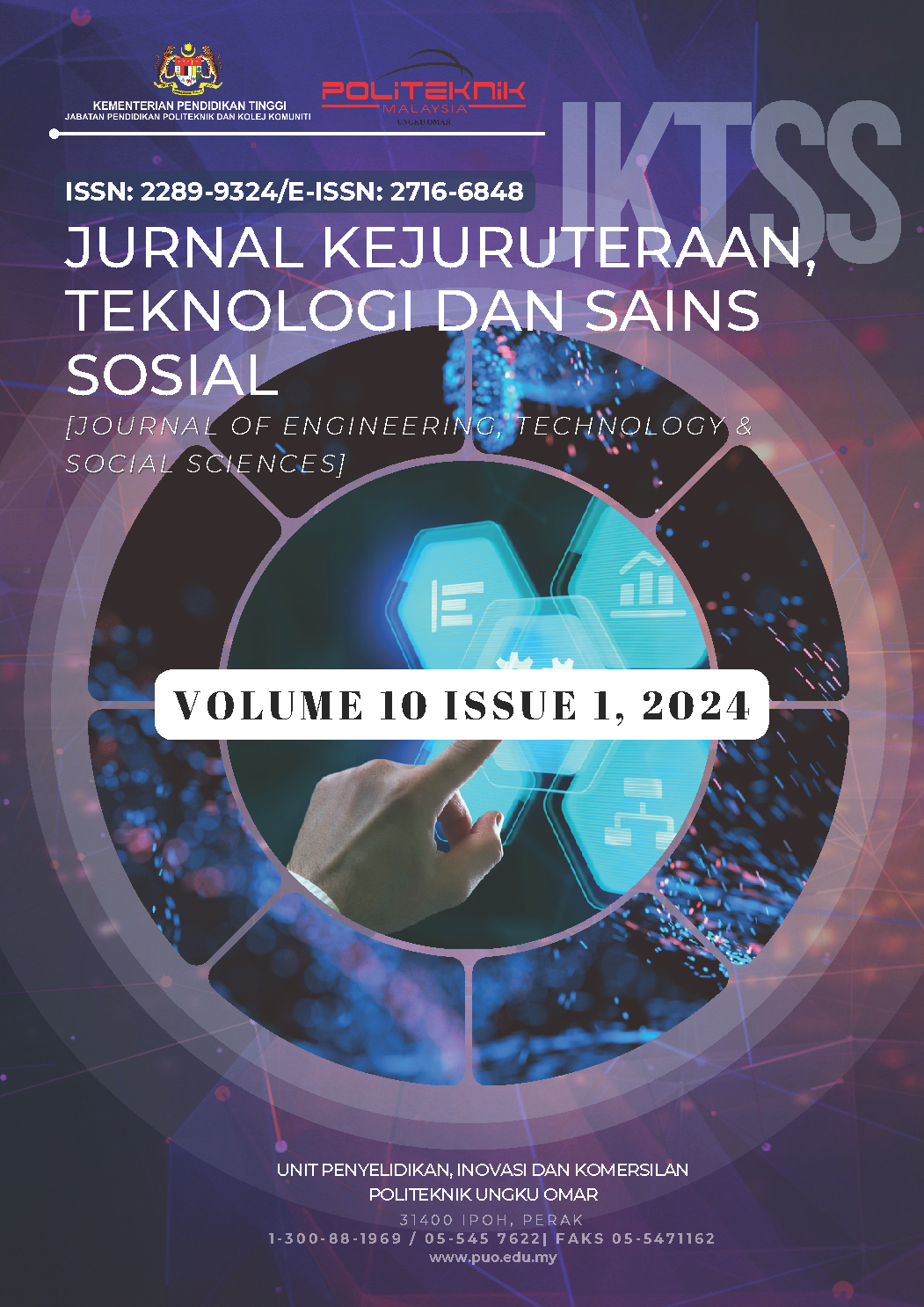 					View Vol. 10 No. 1 (2024): Jurnal Kejuruteraan, Teknologi & Sains Sosial (JKTSS)
				