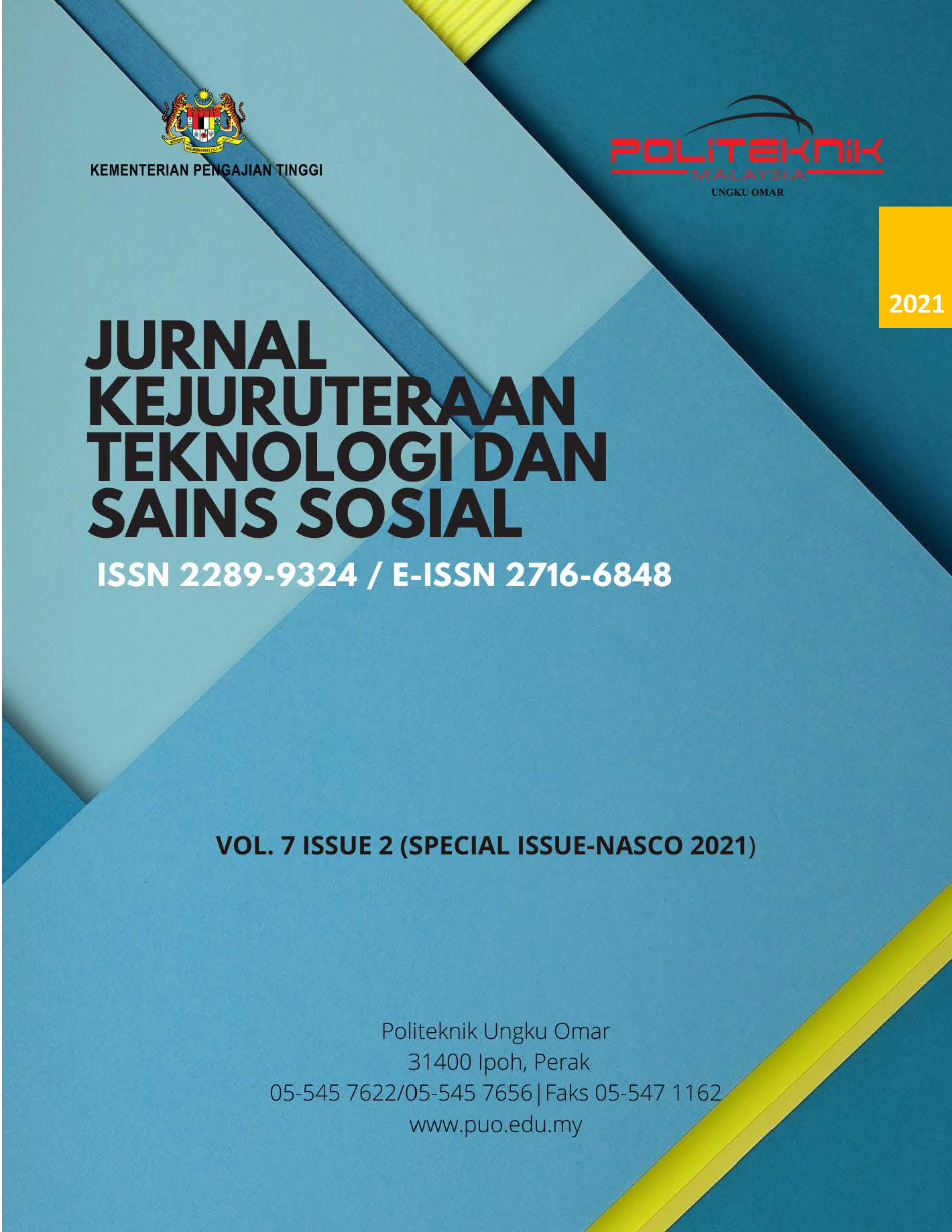 					View Vol. 7 No. 2 (2021): Jurnal Kejuruteraan, Teknologi & Sains Sosial (JKTSS)
				